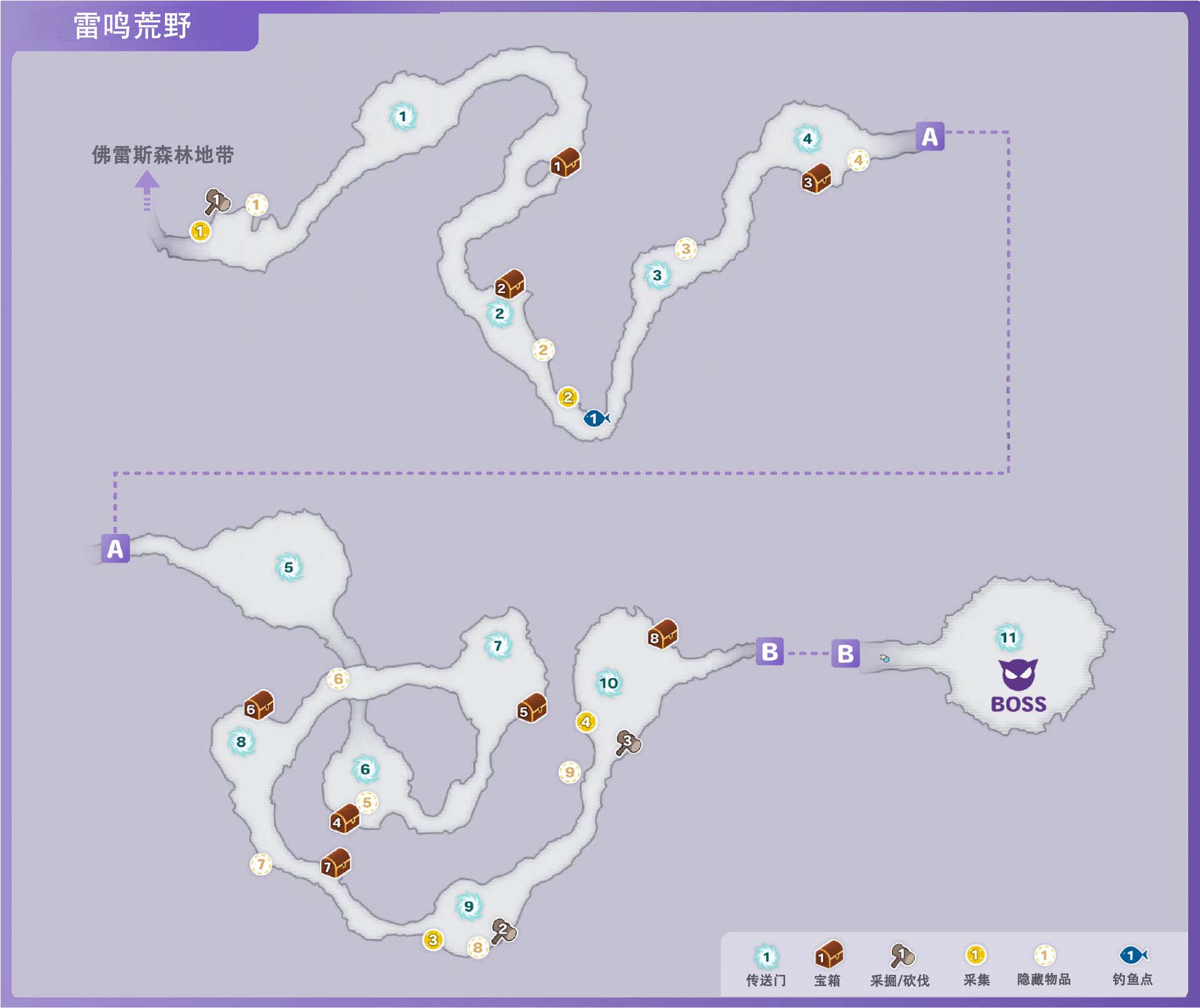 《符文工房5》雷鸣荒野区域宝箱在哪里