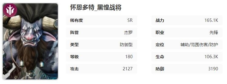 《星际52区》怀恩多特基础信息一览