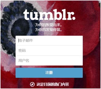 Tumblr汤不热怎么注册(Tumblr汤不热注册步骤)