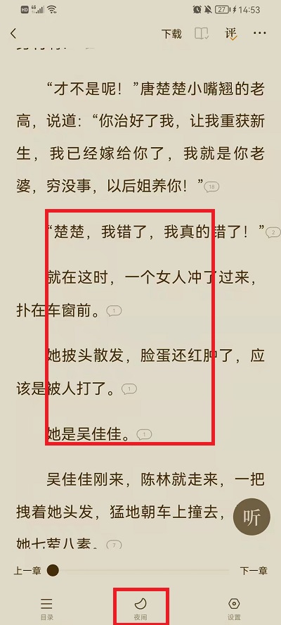 《番茄小说》快速设置夜间模式的操作技巧